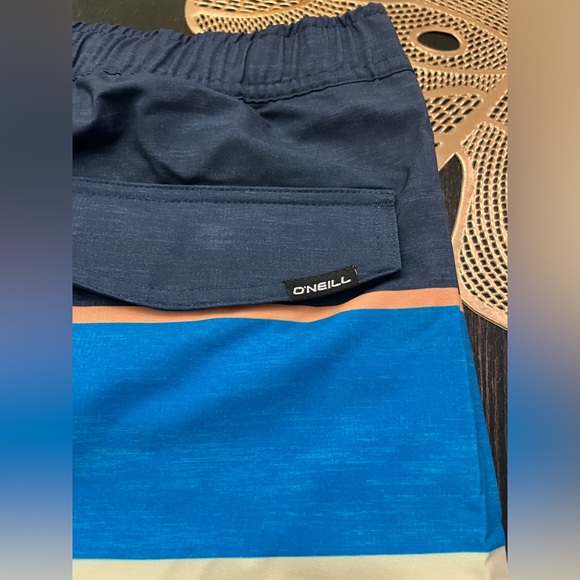 O'NEILL Men's 17 Inch Stripe Volley Boardshorts Swim Trunks for Men with Pockets - Picture 9 of 9